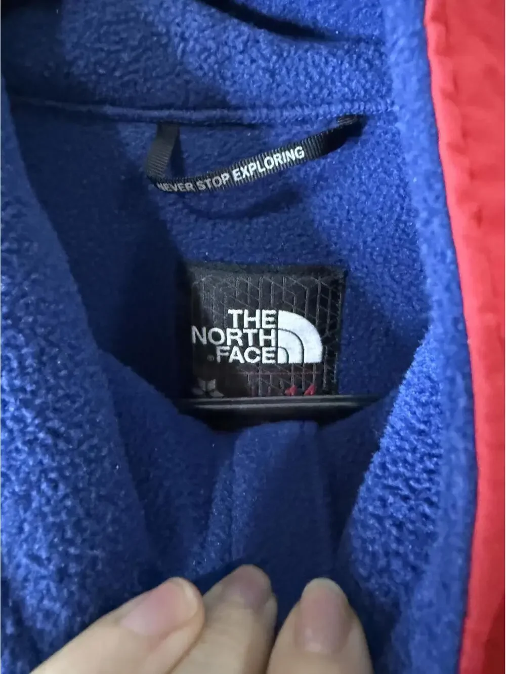 The North Face Women's Fleece Jacket Blue and Red RU 14 Denali